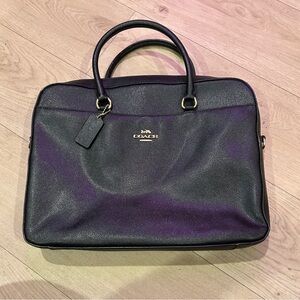 Coach Midnight Black Leather Bag